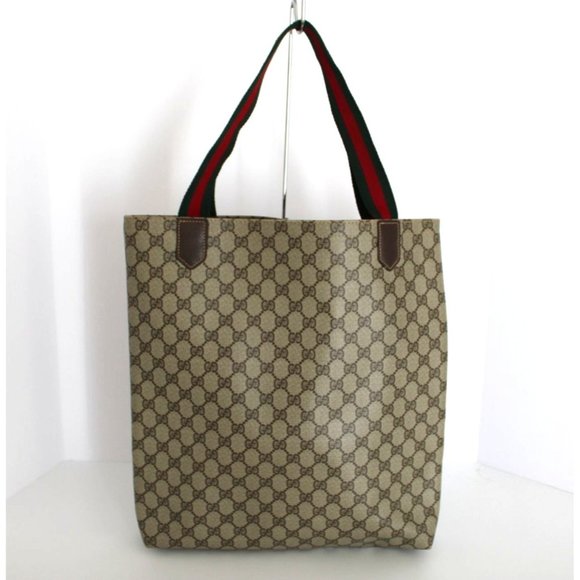 Gucci Vintage Sherry Line GG Coated Canvas Tote Bag - Picture 4 of 11
